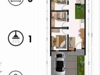 3 kamar Puri Jaya Rajeg murah