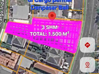 Jual GUDANG 15 are lt2 kontruksi baja di Cargo permai Ubung Denpasar Bali