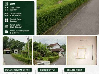 TANAH STRATEGIS 932 m² DI MAGELANG UTARA – LOKASI LANGKA, POTENSI BESAR, AKSES MUDAH