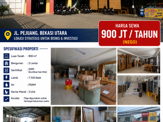 FOR RENT PREMIUM COMMERCIAL ASSET IN A HIGH-GROWTH AREA OF BEKASI UTARA