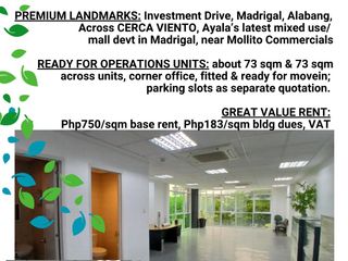 Alabang Madrigal Northgate Cyberzone Smart Office: For Rent, For Lease