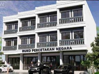 Di Jual Ruko 2 & 3Lt Percetakan Negara Strategis Bebas Banjir Jakarta Pusat