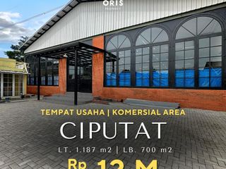 For Sale Komersial Area Tempat Usaha/Gudang, Lokasi Strategis & Hadap Timur