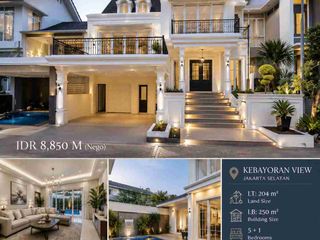 Rumah Kebayoran residence brand new American Clasic depan taman
