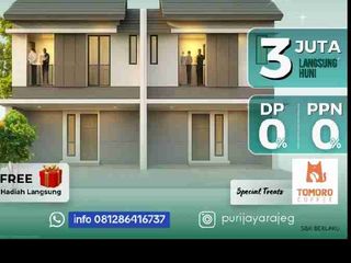 400 jutaan 2 lantai PURI JAYA RAJEG Dp0%