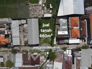 Jual tanah 6,6are di Pura demak, teuku umar barat Denpasar Bali