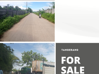 Dijual Gudang 2600 m2 harga 7,35 M Jl Raya Legok Tangerang, masuk container 40 Feet