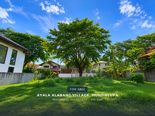 FOR SALE: Vacant Lot in Ayala Alabang Village, Muntinlupa City