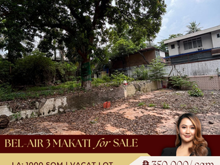 VACANT LOT FOR SALE IN BEL-AIR 3 MAKATI CITY