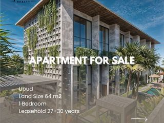 Apartment With Hotel Yield And 57-Year Leasehold In Ubud Area