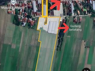 dijual tanah & gudang di desa sedo, kec gajah, demak jateng