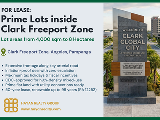 Prime Mixed-Use Industrial & Commercial Lots for Lease - Clark Freeport Zone