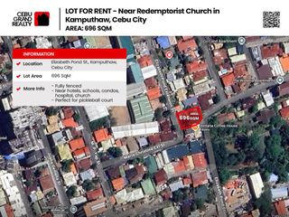 Fully-Fenced 696 sqm Lot for Rent in Kamputhaw, Cebu City