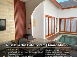 Villa Minimalis One Gate System di Mumbul Nusa Dua Badung Bali