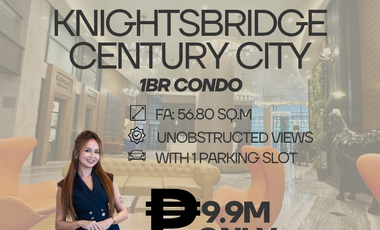KNIGHTSBRIDGE CENTURY CITY MAKATI 1BR CONDO FOR SALE UNOBSTRUCTED VIEWS