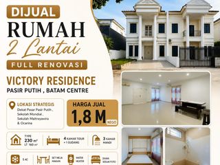 DIJUAL rumah 2 lantai Full Renovasi di Victory Residence