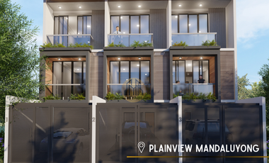 Brand New  26.5M 3 Storey Townhouse w/ Roofdeck in Plainview Mandaluyong For Sale - LSS