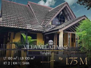 DIJUAL RUMAH APA ADANYA & MURAH DI VILLA MELATI MAS BLOK PALING DEPAN, STRATEGIS DEKAT JALAN RAYA, TANGSEL (MA)