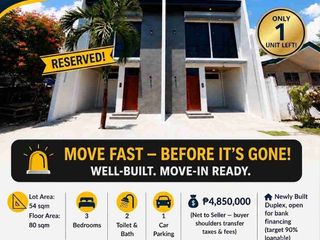 DUPLEX 2 STOREY BRAND NEW HOUSE