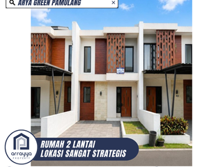 DIJUAL RUMAH 2 LANTAI SIAP HUNI LOKASI SANGAT STRATEGIS DI ARYA GREEN PAMULANG (HR44)