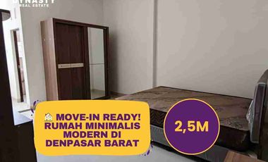 RUMAH MINIMALIS 2 LANTAI FULL FURNISHED – DENPASAR BARAT ✨