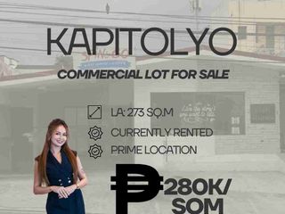COMMERCIAL PROPERTY FOR SALE IN KAPITOLYO PASIG PRIME LOCATION
