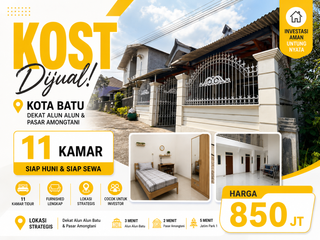 Investor Wajib Lirik Kos Produktif Dekat Destinasi Wisata Batu