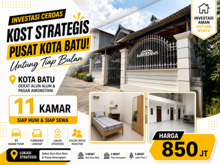 Kos Full Furnished Lokasi Strategis Kota Batu Siap Operasional