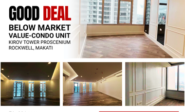 GOOD DEAL Condo Unit at Kirov Tower Proscenium Rockwell, Makati
