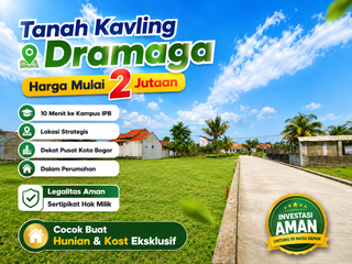 Tanah Murah Hanya 2 Jt-an Dekat IPB Dalam Perumahan, SHM