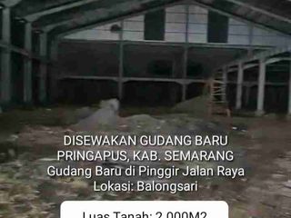 DISEWAKAN GUDANG BARU PRINGAPUS KABUPATEN SEMARANG
