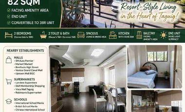 2 Bedroom Condo unit with Balcony in Taguig Manila