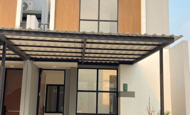Dijual Murah Tanpa DP Rumah Baru 2 Lantai Dalam Cluster Dekat Stasiun Cisauk BSD Tangerang