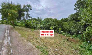3 Adjacent lots (317 sqm more or less) in Heritage Spring Homes - Near Future SM Nuvali