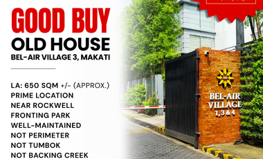 FOR SALE House & Lot in Bel-Air Village 3, Makati City