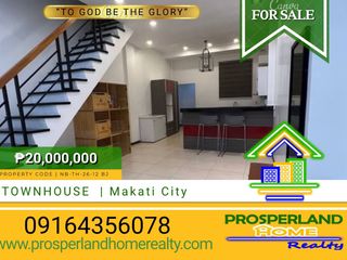 🏡 FOR SALE: BRAND NEW 2-STOREY TOWNHOUSE IN MAKATI CITY🏡