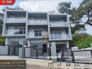 10.5M Brand New 3 Storey Townhouse with 3BR For Sale in Bakakeng Central Baguio City - LSS