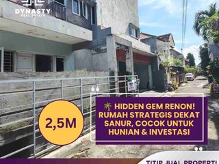 DIJUAL CEPAT – Rumah Renon Dekat Sanur