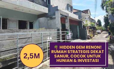 DIJUAL CEPAT – Rumah Renon Dekat Sanur