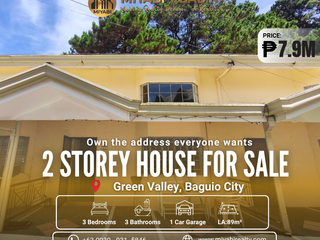 7.9M Ready For Occupancy 2 Storey Townhouse For Sale in Green Valley Baguio City - LSS