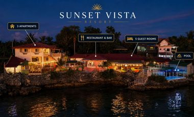 Ocean View Resort for Sale in Esperanza, San Francisco | 3 Apartments, 5 Guest Rooms, Restaurant & Pool