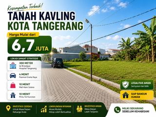 Tanah Murah Dekat Brawijaya Hospital Tangerang, SHM Pecah Siap Balik Nama