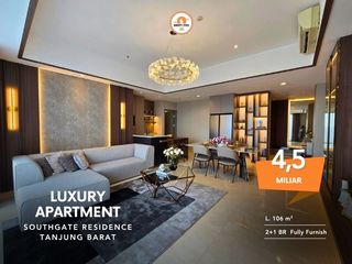 FOR SALE Luxury Apartment Southgate Residence- Tanjung Barat Apartment Terkkoneksi dengan AEON Mall fully furnish
