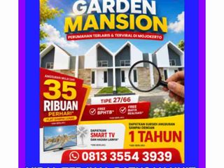 perumahan mojokerto subsidi minimalis terlaris viral garden mansion
