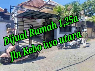 Dijual Rumah 1,25a di Jln Kebo Iwa Utara Denpasar Utara Bali