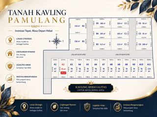 Tanah Kavling Strategis 5 Menit Pamulang Square, SHM