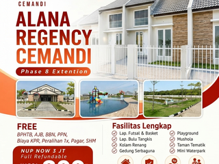 REFUNDABEL!! NUP NOW LAUNCHING PERUM ALANA CEMANDI PHASE 8 : HUNIAN NYAMAN – INVESTASI MENGUNTUNGKAN
