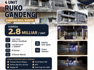 DIJUAL  4 Unit Ruko Gandeng di Kampung Bule, Nagoya