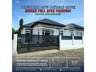 Dijual Rumah Minimalis di Bayu Kawasan Batoh - Hunian Full Spek Siap Huni!