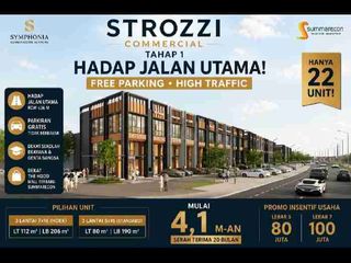 Ruko Hadap Jalan samping Mall The Hood Summarecon Strozzi Summarecon Gading Serpong